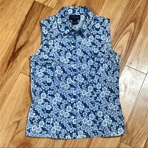 Ann Taylor Cotton Button Down Top - Petite